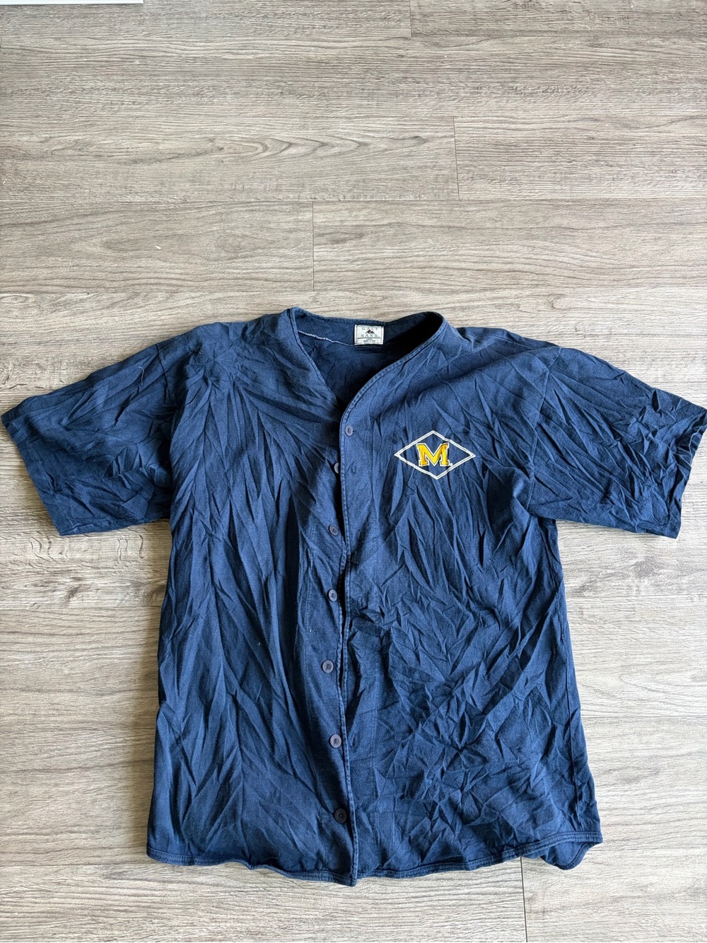 Men's Michigan baseball button up jersey
